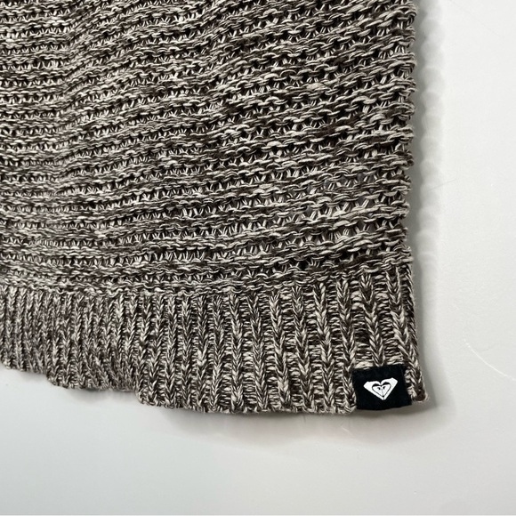 ROXY Open Knit Short Sleeve Tunic Sweater Size Medium - Picture 3 of 6